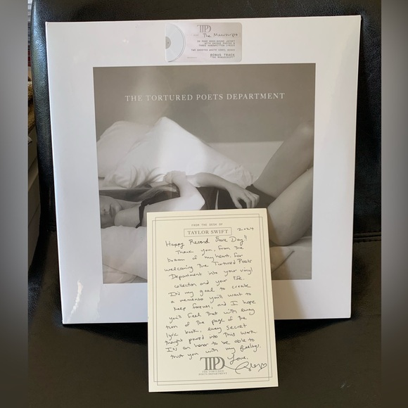 Taylor Swift RSD Note with TTPD Manuscript Tortured Poets Department Vinyl